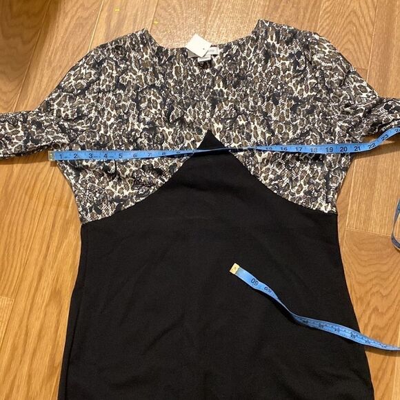 LIZ Claiborne Women’s Long Sleeve Maxi Dress (Size 12) NWT 90’s Vintage Two tone - Picture 4 of 9